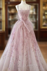 Spaghetti Straps Backless Formal Evening Prom Dresses For Wedding Party