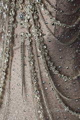 Spaghetti Straps Mermaid Beading Satin Long Evening Prom Dresses Rhinestone Formal Evening Dresses