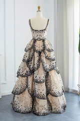 Sparkly Sequin Tiered Ruffles Elegant Women Party Formal Dresses