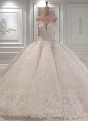 Strapless Sparkle Luxurious Train See through Ball Gown Wedding Dresses