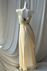 Stunning One Shoulder Beaded Sequin Chiffon Long Evening Prom Dresses Formal Evening Dresses Simple Wedding Dresses