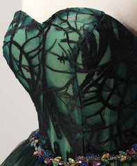 Stylish Tulle Lace Short Prom Dress, Cute Lace Evening Dress