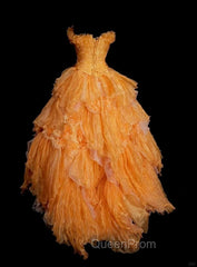 Sweet A-Line Strapless Tulle Long Ball Gown Evening Dresses