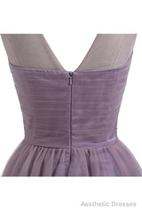 Sweetheart Tulle Homecoming Dresses A Line Scoop Short Prom Dress