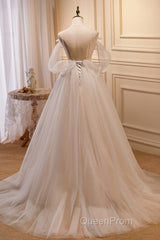 Unique And Noble Ivory Sleeveless Off Shoulder Ball Dresses Ivory Sheer Thin Shoulder Strap With Backless Strap Evening Prom Dresses