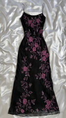 Vintage A line Straps Black Lace Prom Dresses 22th Birthday