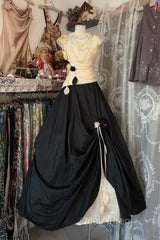 Vintage Ball Gown Sleeveless Long Black Evening Dresses Evening Prom Dresses