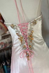 Vintage Mermaid Halter Sleeveless Long Ombre Pink Evening Dresses Evening Prom Dresses