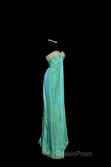 Vintage Mermaid Sweetheart Green Long Evening Prom Gown Fairy Evening Prom Dresses