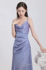 Vintage Sheath Halter Lilac Ankle Length Evening Prom Dresses Birthday Outfits