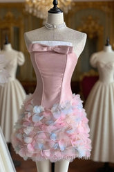 Vintage Sheath Pink Homecoming Dresses 18Th Birthday Outfits