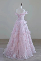 Women High Feeling Pink Fairy Evening Prom Dresses Long Party Dresses