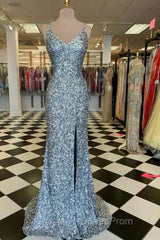 WomenS Spaghetti Straps Sequins Sparkly Evening Prom Dresses Formal Graduation Evening Dresses