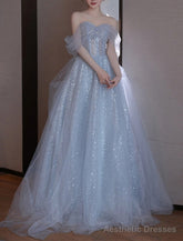 A-Line Party Dresses Elegant Dress Wedding Guest Prom Floor Length Sleeveless Off Shoulder Sequined with Sequin dress to impress