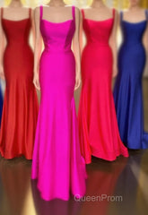 Simply Mermaid Red Long Formal Dresses