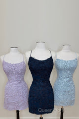 Coral Short Tight Homecoming Dresses with Lace Beading