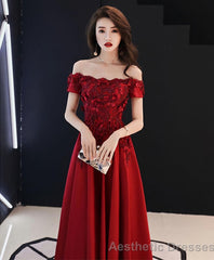 Burgundy Tulle Lace Long Prom Dress Burgundy Tulle Bridesmaid Dress