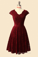 A-Line Cap Sleeve Navy Blue Bridesmaid Dresses with Belt