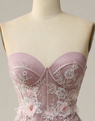 A-Line Sweetheart Neckline Long Evening Prom Dresses With Appliques