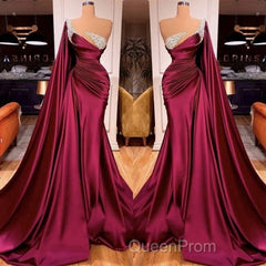 Gorgeous Mermaid Beads Evening Evening Prom Dresses WIth Ruffles