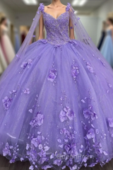 Princess Lilac Quinceanera Dresses