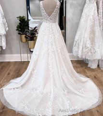 A line tulle lace long prom dress evening dress