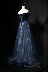 Elegant Off the Shoulder Velvet Floor Length Long Evening Dresses Evening Prom Dresses