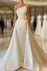 A-line Asymmetrical Beaded Floor-length Open Back Sleeveless Evening Prom Dresses