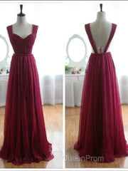 A-Line Chiffon Evening Prom Dresses Bridesmaid Dresses