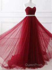 A-Line Elegant Quinceanera Evening Prom ValentineS Day Dresses Strapless Sleeveless Chapel Train Satin With Crystals