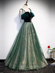 A-Line Glittering Engagement Evening Dresses Strap Sleeveless Floor Length With Sequin