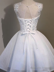 A-line Illusion Ruffles Short/Mini Tulle Dress