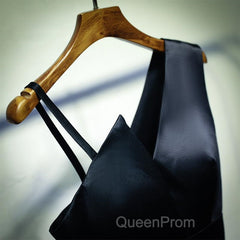 A Line One Shoulder Short Black Evening Prom Dresses, Short Black One Shoulder Formal Graduation Dresses