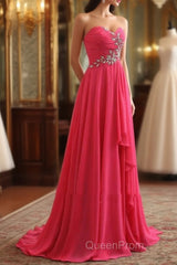 A-Line Evening Prom Dresses Elegant Dresses Formal Asymmetrical Sleeveless Strapless Chiffon Backless With Rhinestone Ruched Ruffles