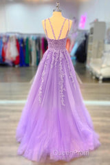 A-Line Evening Prom Dresses Maxi Dresses Formal Court Train Sleeveless Spaghetti Strap Stretch Chiffon With Appliques Shouder Flower