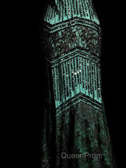 Aesthetic Mermaid Spaghetti Straps Green Evening Prom Dresses Long Party Dresses