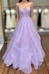 Ball Gown A-Line Evening Prom Dresses Dresses Formal Floor Length Sleeveless Tulle Backless With Pleats Ruffles
