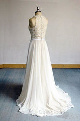 Eye-catching Lace Chiffon A-line Wedding Dresses