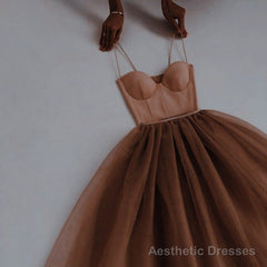 Hot Selling Straps Prom Dress, Tulle Prom Party Dress