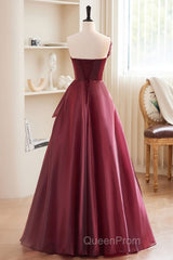 Charming And Elegant Wine Red Sleeveless Off Shoulder Ball Dresses, Wine Red A-Shaped Princess Strapless Butterfly Tie With Backless Strap And Ground Length Evening Prom Dresses