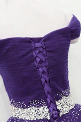 Charming Sequins Off Shoulder Dark Purple Long Evening Prom Dresses, Off the Shoulder Dark Purple Formal Evening Dresses