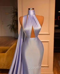 Chic Lilac One-shoulder Mermaid Long Evening Prom Dresses On Sale