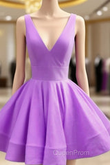 Cute Lavender Homecoming Dresses