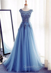 Elegant Illusion Sleeveless Lace Appliques A-line Lace-up Evening Prom Party Gowns