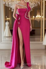 Elegant Long Glitter Sleeveless Front Split Long Evening Prom Dresses With Ruffles Long