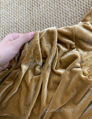 Elegant Mermaid Sweetheart Neck Velvet Long Evening Prom Dresses Strapless Formal Evening Gown