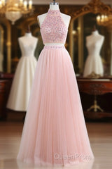Floor-Length Tulle Sleeveless Evening Prom Dresses