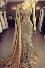 Formal Evening Gown,Evening Prom Dresses Sparking Mermaid V Neck Sexy Evening Prom Dresses