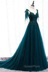 Green Formal Dresses Evening Prom Dresses Handmade Womens Evening Prom Wedding Party Dresses