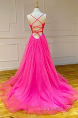 Hot Pink Evening Prom Dresses Long Formal Dresses, Evening Dresses, Dance Dresses